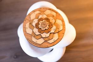 Juego de Rompecabezas de Números Giratorios de Madera Hecho a Mano para Adultos y Niños, Juego Educativo y Desafío de Resolución de Problemas de la India - Product Image 5