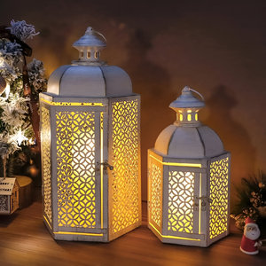 White Vintage Design Decorative <b>Moroccan</b> <b>Lantern</b> For Wedding Restaurant Home Decoration in Best Rate - Product Image 2