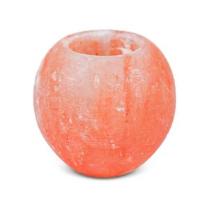 Pink Salt Round Shape Tealight Holders, Pink Salt <b>Light</b> Flower Nautical Decorative, Salt Stone Tealight candle holder <b>circle</b> - Product Image 1