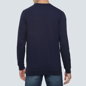 Vente en gros, sweat-shirt de couleur unie, sweat-shirt décontracté ample pour hommes, printemps et automne, sweat-shirt à capuche100 % en coton pour hommes - Product Image 2