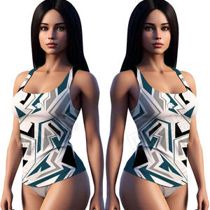 Camiseta sin Mangas para Mujer, Elegante, con Logotipo Tejido en la Parte Delantera, Transpirable y Cómoda, Corte Ajustado, para Uso en Interiores y Exteriores - Product Image 6