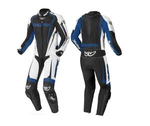 Combinaison en cuir de moto pour homme Berik, cuir de vache de 1,3 mm, respirante, imperméable, coupe-vent, combinaison de course personnalisée, armure de niveau 2 CE, piste - Product Image 3