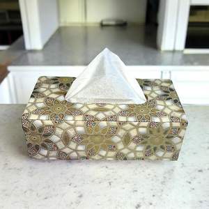 Caja de pañuelos de madera Mina para decoración de baño, caja de pañuelos de madera Mina impresa para dormitorio, caja de pañuelos de madera Mina, artículo de regalo hecho a mano - Product Image 2