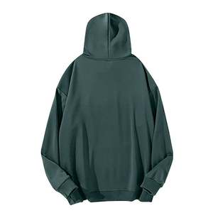 Men Plus Size Long Sleeve Hooded Sweatshirts Loose Fit Drawstring <b>Hoodie</b> with Pockets Basic Plain Pullover Tops - Product Image 5