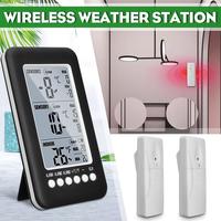 Termometer Freezer Digital ditingkatkan, pengukur suhu kulkas dengan 2 sensor dalam dan luar ruangan