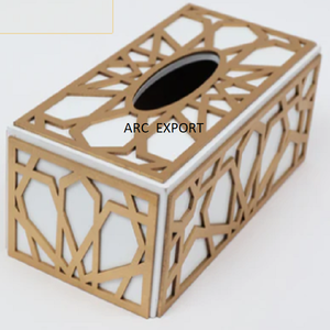 Boîte à mouchoirs en laiton au design moderne avec couvercle, boîte à mouchoirs de table fantaisie pour décoration de table en dôme, fournisseur de gros à bas prix - Product Image 3