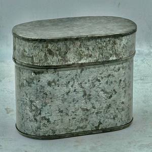 Candle Vessel Antique Rustic <b>Small</b> Custom <b>Storage</b> <b>Box</b> Shape With Lid Galvanized Material Candle Jars - Product Image 4