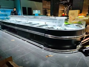 Siêu thị mở Máy làm lạnh thẳng đứng đóng băng không khí Rèm hiển thị tủ lạnh multideck hiển thị - Product Image 2