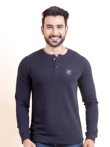 Premium Loopknit manga larga cuello en V sudadera más vendida 100% algodón cómodo elegante uso diario de invierno patrón sólido ODM - Product Image 2