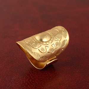 Latest Design Boho Pattern Band Tribal Brass <b>Rings</b> for Women 18K Gold Plated Ethnic <b>Statement</b> Wide <b>Ring</b> for Wholesale OEM ODM - Product Image 5