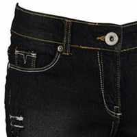 Shorts de mezclilla formales de cintura media con encaje y dobladillo deshilachado para mujer, de algodón, de secado rápido, moda de verano, alta calidad