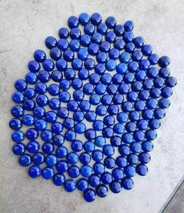 Cabujón de Lapislázuli Natural, Piedras Preciosas Calibradas con Parte Posterior Plana y Redonda, Piedra Preciosa Suelta de Lapislázuli Natural - Product Image 2