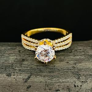 Anillo de Compromiso Solitario de Diamante Cultivado en Laboratorio CVD de 1 Quilate en Oro Sólido de 14K, Certificado IGI, Anillo de Lujo Cristiano - Product Image 4