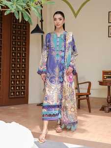 Vêtements d'hiver Shalwar Kameez Suits pour femmes en viscose de très haute qualité avec broderie très fine - Product Image 3