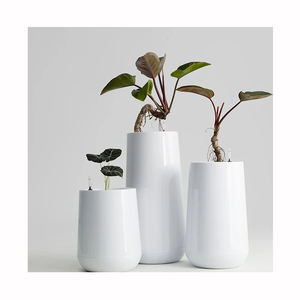 Jardinières en plastique auto-arrosantes de 5.11 à 33.66 pouces de haut pour plantes d'intérieur Pots en plastique décoratifs pour plantes niveau d'eau Ind - Product Image 1