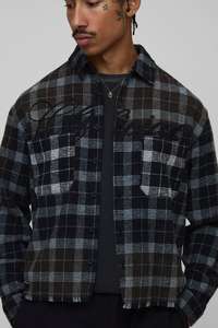 Haute qualité à manches longues hommes chemise mode Plaid poche chemises pour homme automne vêtements décontractés vêtements de rue - Product Image 2