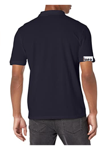 Camiseta de manga corta para hombre, Polo con Logo grande, 100% algodón, importado, con cierre a máquina - Product Image 2