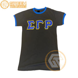 T-Shirt en jersey de coton haute Sigma Gamma Rho femmes vêtements de sororité personnalisables respirant demi été vêtements grecs - Product Image 5