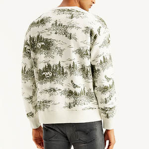 Vente en gros d'usine prix bon marché tenue décontracté nouveau design col rond imprimé sweat respirant hommes sweats fabriqués au Pakistan - Product Image 2