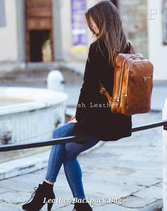 Artisan Crafted Travel Pro Sac à dos en cuir Sécurisé Prix de gros Classique Fabriqué à la main Business Factory Direct Bulk Discount - Product Image 5