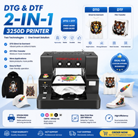 Imprimante DTF DTG 2 en 1 A3 pour l'impression de vêtements, imprimante à encre blanche pour les entreprises de personnalisation de t-shirts