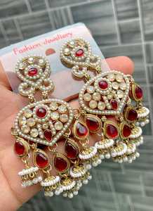 Boucles d'oreilles vadrouille élégantes en laiton pour femmes et filles Bijoux légers de style ethnique avec perles suspendues délicates Design intemporel - Product Image 6