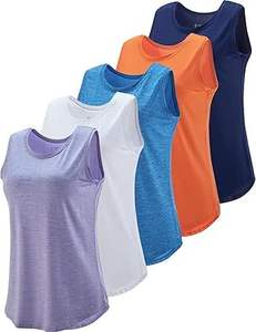 La mejor camiseta activa para mujer, camiseta activa cómoda sin mangas para exteriores atlética activa con ropa cómoda y suave de alta calidad - Product Image 3