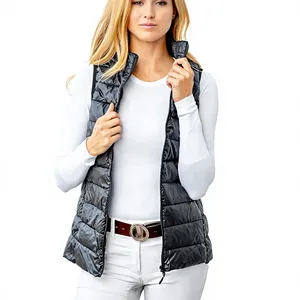 Women's Burgundy Quilted Equestrian Pants Polyester/Nylon <b>Lightweight</b> Warm Bodywarmer Sleeveless Outerwear - Product Image 5
