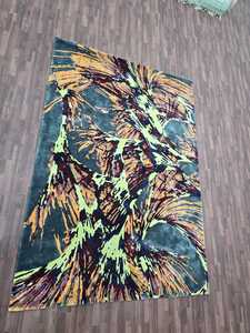 Alfombra de lana con mechones a mano de calidad superior, diseño abstracto geométrico, tamaños personalizables, alfombras y juegos de alfombras Premium hechas a mano - Product Image 3