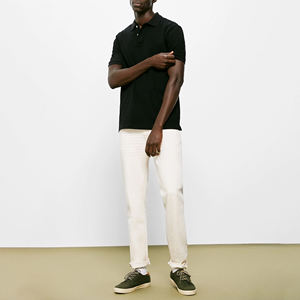 Polo de golf d'été pour homme, 100 % tissu tricoté de haute qualité, séchage rapide, décontracté, coupe ajustée, uni, grande taille, manches courtes - Product Image 3