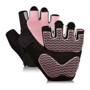 Guantes Deportivos de Medio Dedo para Ciclismo y Levantamiento de Pesas, Antideslizantes, Transpirables, de Poliéster, para Entrenamiento Físico - Product Image 4