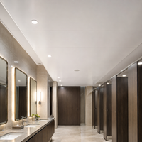 Système de panneaux de plafond en PVC imperméable WYRAX, panneaux de faux plafond résistants à l'humidité, revêtement de plafond décoratif pour l'intérieur