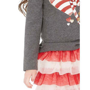 Maglietta a Maniche Lunghe per Bambina Epic Threads, Motivo Cuori, Cotone Morbido, Taglia 4T, Stile Casual per Primavera e Autunno - Product Image 3
