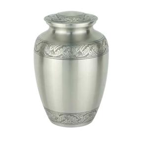 Exportador de urna de cremación funeraria de flor rosa para cenizas humanas, latón adecuado para entierro de cementerio o nicho, modelo de Rosa Lisette grande - Product Image 4