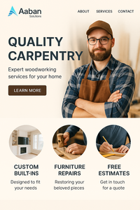 Diseño de sitios web de carpintero Expertos en Web calificados que ofrecen presencia en línea asequible y profesional para pequeñas empresas - Product Image 3