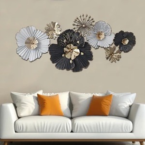 Elegant Floral Metal Wall <b>Art</b> Sculpture Stylish Home Decor Accent For Living Room Bedroom Or Office Spaces - Product Image 5