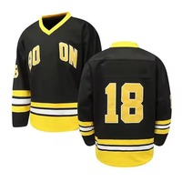 Camisetas de Hockey sobre Hielo de Alta Calidad con Impresión por Transferencia de Calor para Adultos, Nuevo Estándar, Jersey Personalizado, Transpirable, Ligero y Ecológico