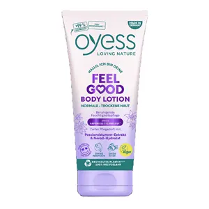 OYESS Best Selling Moisturizing Vegan Feel Good Body Lotion with Passion Flower Extract For Dry Skin Made in Germany