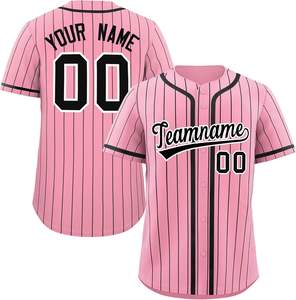Maillot de Baseball pour jeunes personnalisé maille boutonnée tissu évacuant l'humidité Softball uniforme broderie matériel sergé USA Sublimation - Product Image 5