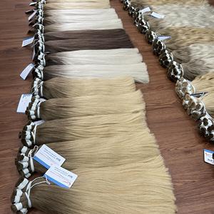 Gran venta Producto de moda Color Cabello a granel 100% Extensión de cabello humano Natural Recto Ondulado Pareciendo listo en stock - Product Image 3