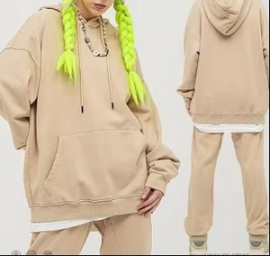 Mujeres Unisex logotipo personalizado impreso sudaderas Stand Collar Otoño Invierno cálido cuello redondo pulóver sin forro polar insignia - Product Image 4