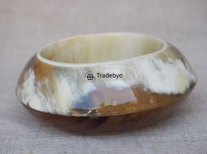 Brazalete de Cuerno Hecho a Mano, Elegante, de Primera Calidad, Estilo Bohemio Natural, Joyería Unisex, Tradebyd - Product Image 3