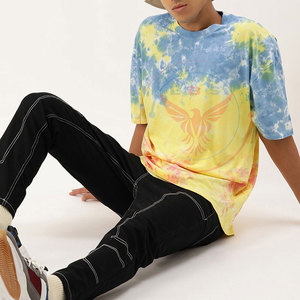 Diseña Tus Propias Camisetas Tie Dye Personalizadas - Poliéster/Algodón Ligero, Transpirable y Ecológico de Manga Corta - Product Image 4