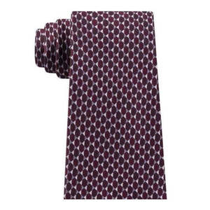 Cravatta in Seta da Uomo Michael Kors con Design Jacquard a Cerchi Riflettenti, Rossa, Taglia Regolare, in Lana, Ideale per Regali, con Confezione Regalo - Product Image 2