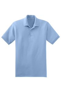 เสื้อยืดโปโลผู้ชายน้ำหนักมาก220-280gsm โลโก้ได้ตามต้องการเสื้อยืดกอล์ฟปักลายเสื้อลำลองแบบถักสีพื้น - Product Image 6