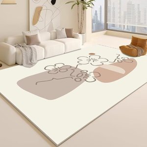 Hiện đại trừu tượng mềm trang trí nội thất Thảm 3D in hình chữ nhật không thấm nước không trượt Faux Cashmere hiện đại sàn phòng khách thảm - Product Image 4