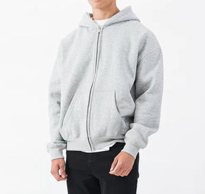 Promotion Offre Spéciale nouveauté hommes pull à capuche hiver 100% coton respirant sweats avec poche 360g - Product Image 6