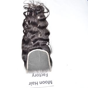 Produit authentique, fermeture en cheveux humains de temple indien, 5*5, couleur noire droite, cheveux rebondissants pour un usage quotidien, disponible en vente à l'exportation - Product Image 5