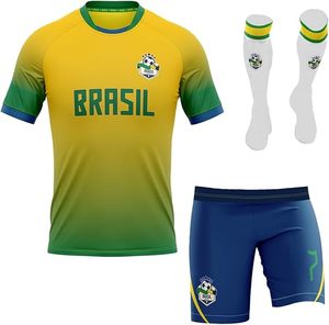 Uniforme de football de haute qualité avec nom et numéro personnalisés avec logo personnalisé et maillot respirant pour hommes et femmes sportifs - Product Image 1