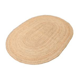 Premium Modern Jute Oval Rug Eco-Friendly Handmade Lightweight Non-Slip Natural Texture Fade-Resistant Finish Elegant Decor - Product Image 5